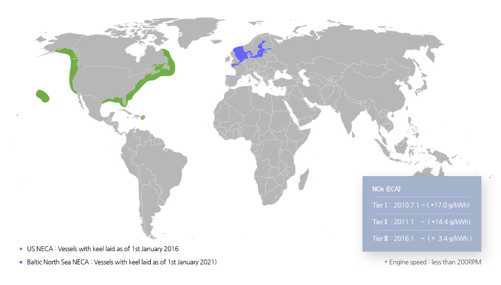 NOx Emission Control Areas